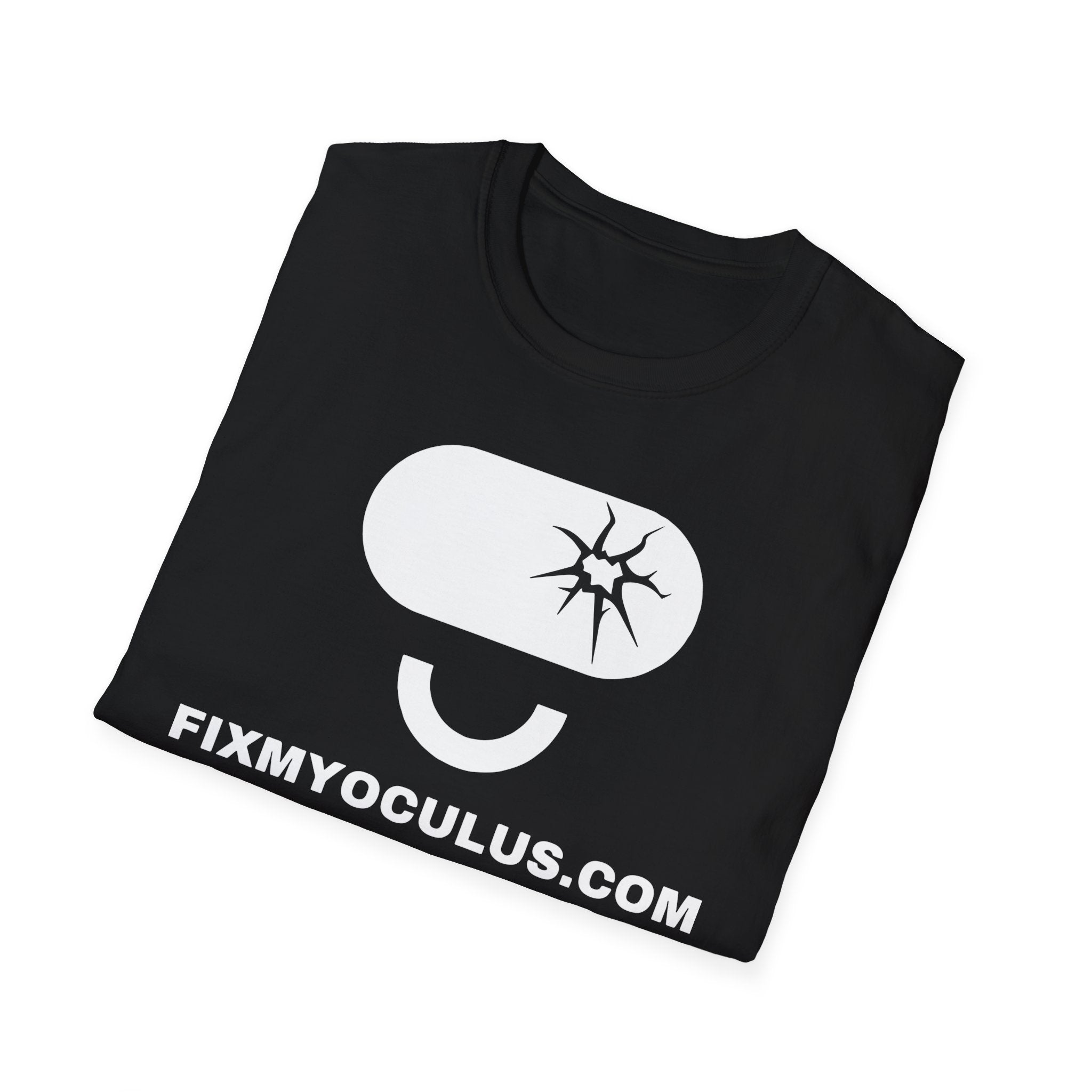 FixMyOculus.com Unisex Softstyle T-Shirt - Gamer Repair Tee for Oculus Enthusiasts