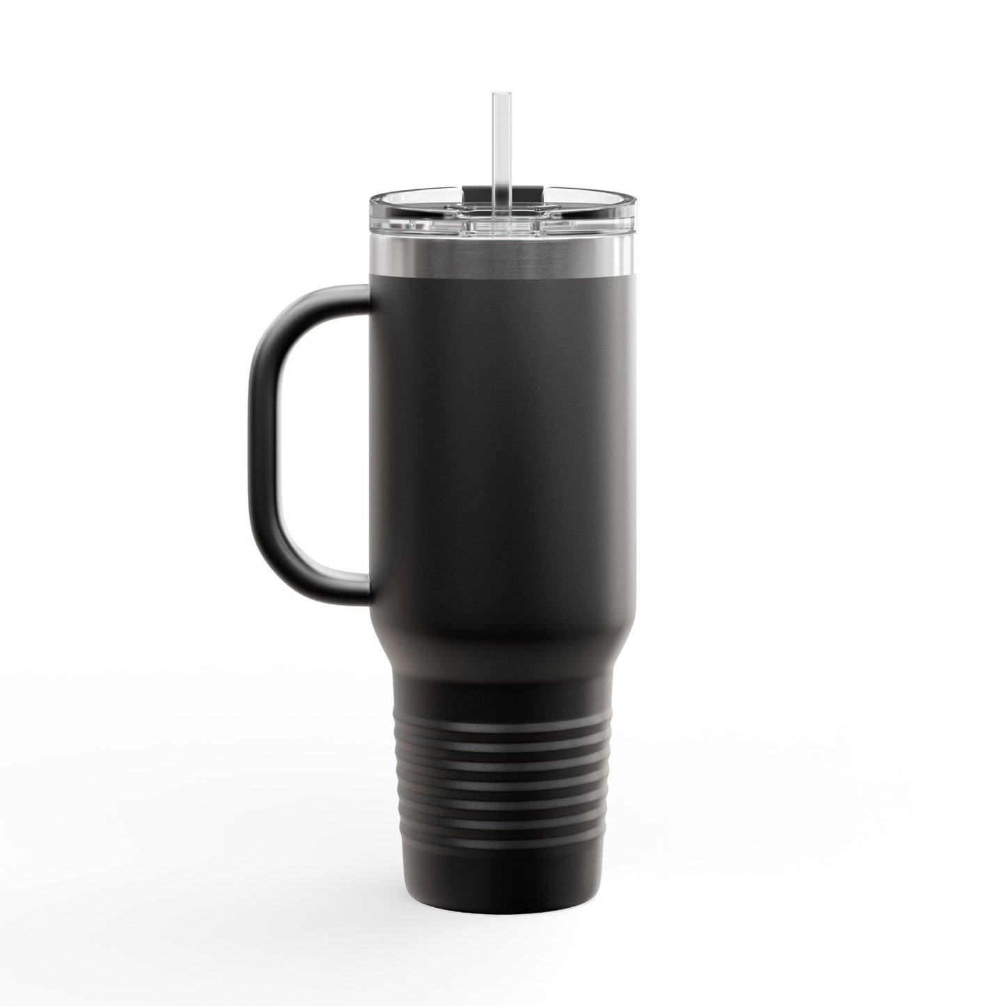 40oz Insulated Travel Mug — 'This Is Fine' Fire Dog Cartoon Design