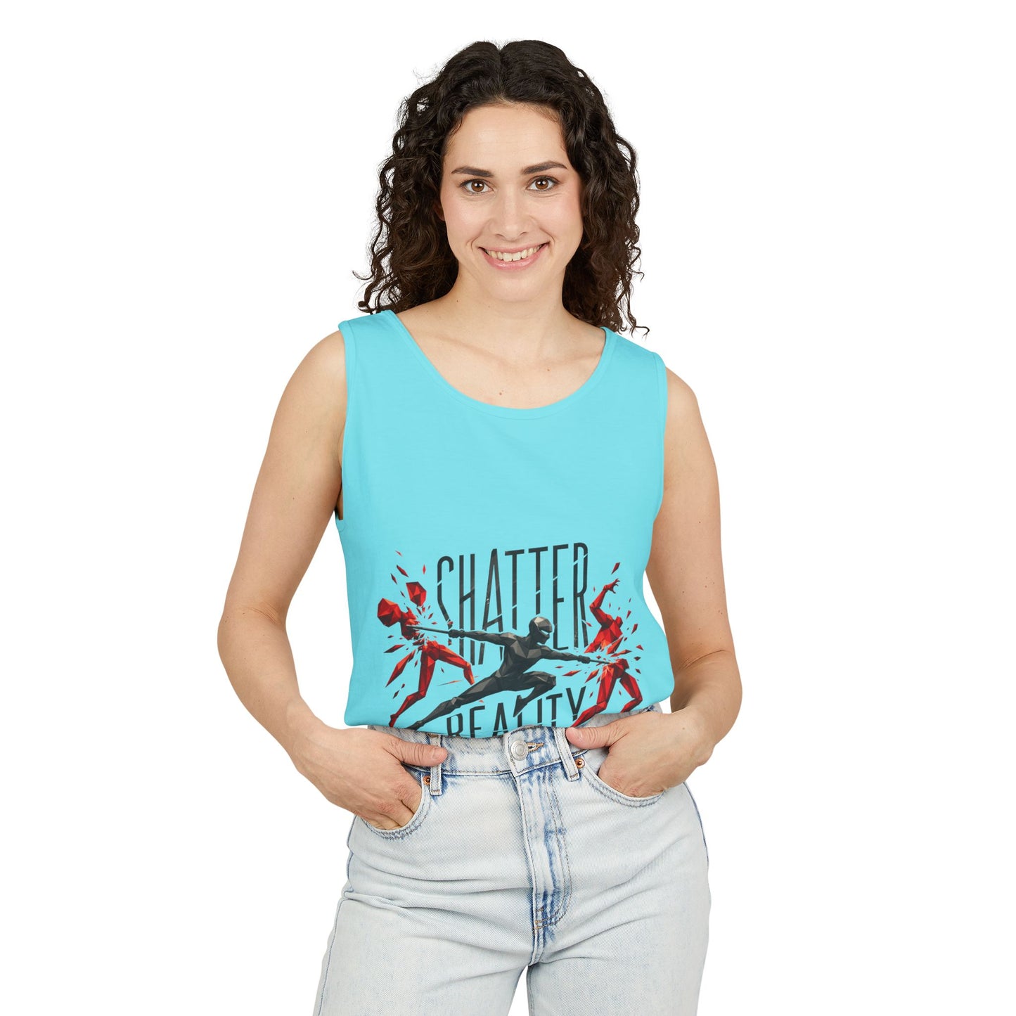 Copy of Fix My Oculus Bold Type Tank Top, Garment-Dyed Unisex Vest