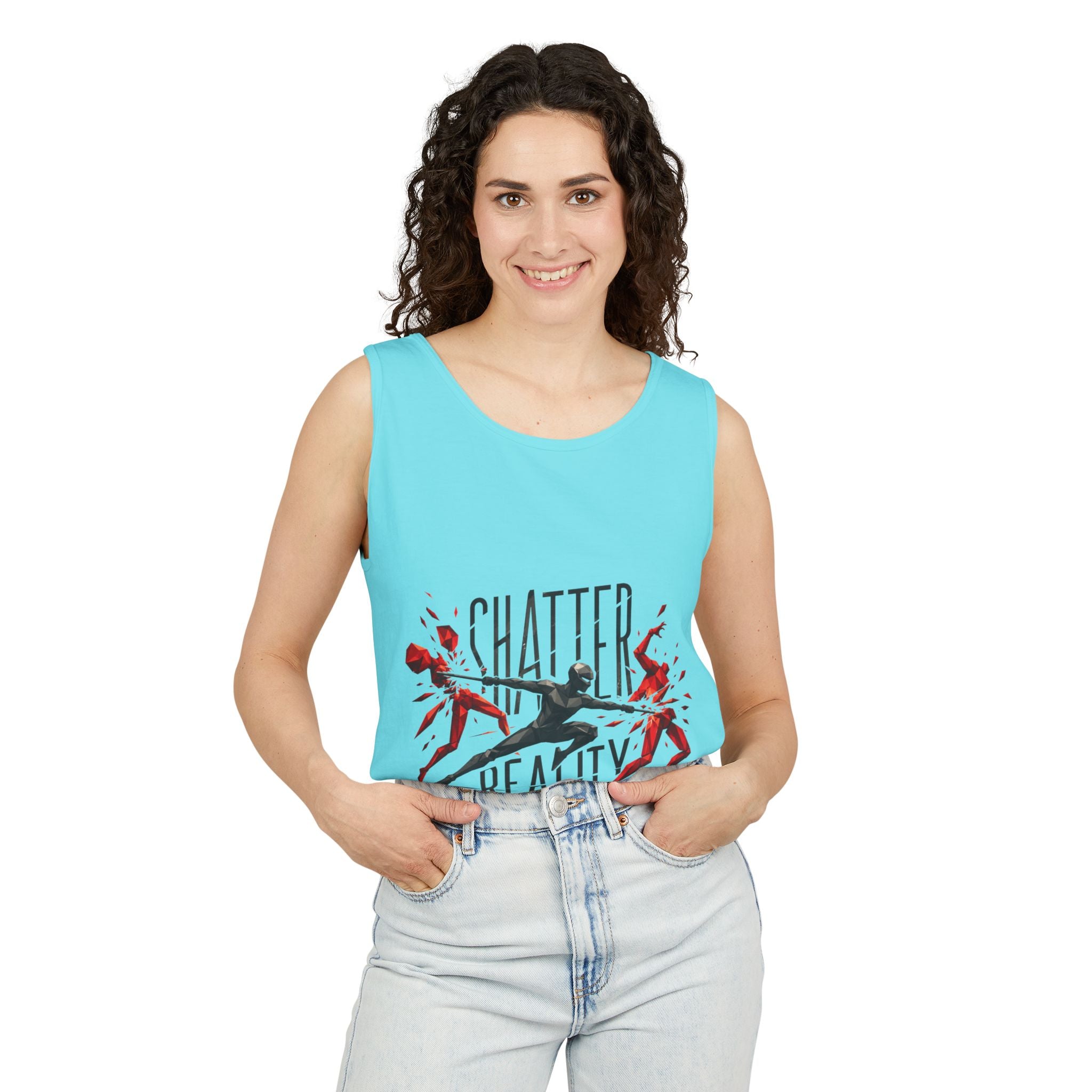 Copy of Fix My Oculus Bold Type Tank Top, Garment-Dyed Unisex Vest