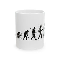 Evolution of VR Gamer 11oz Mug, Funny Ascent of Man Coffee Cup