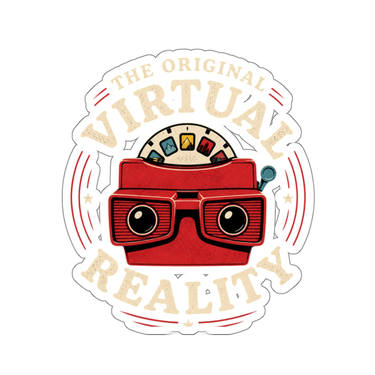 The Original Virtual Reality Sticker, Retro View-Master VR Decal