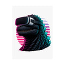 Synthwave Godzilla VR Poster, Retro Neon Kaiju Gamer Wall Art