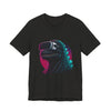 Synthwave Godzilla VR Tee, Retro Neon Dino Gamer Graphic Shirt