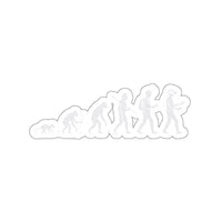 Evolution of VR Gamer Sticker, Funny Ascent of Man Decal