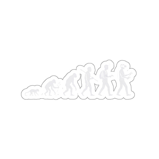 Evolution of VR Gamer Sticker, Funny Ascent of Man Decal