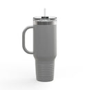 40oz Insulated Travel Mug — 'This Is Fine' Fire Dog Cartoon Design