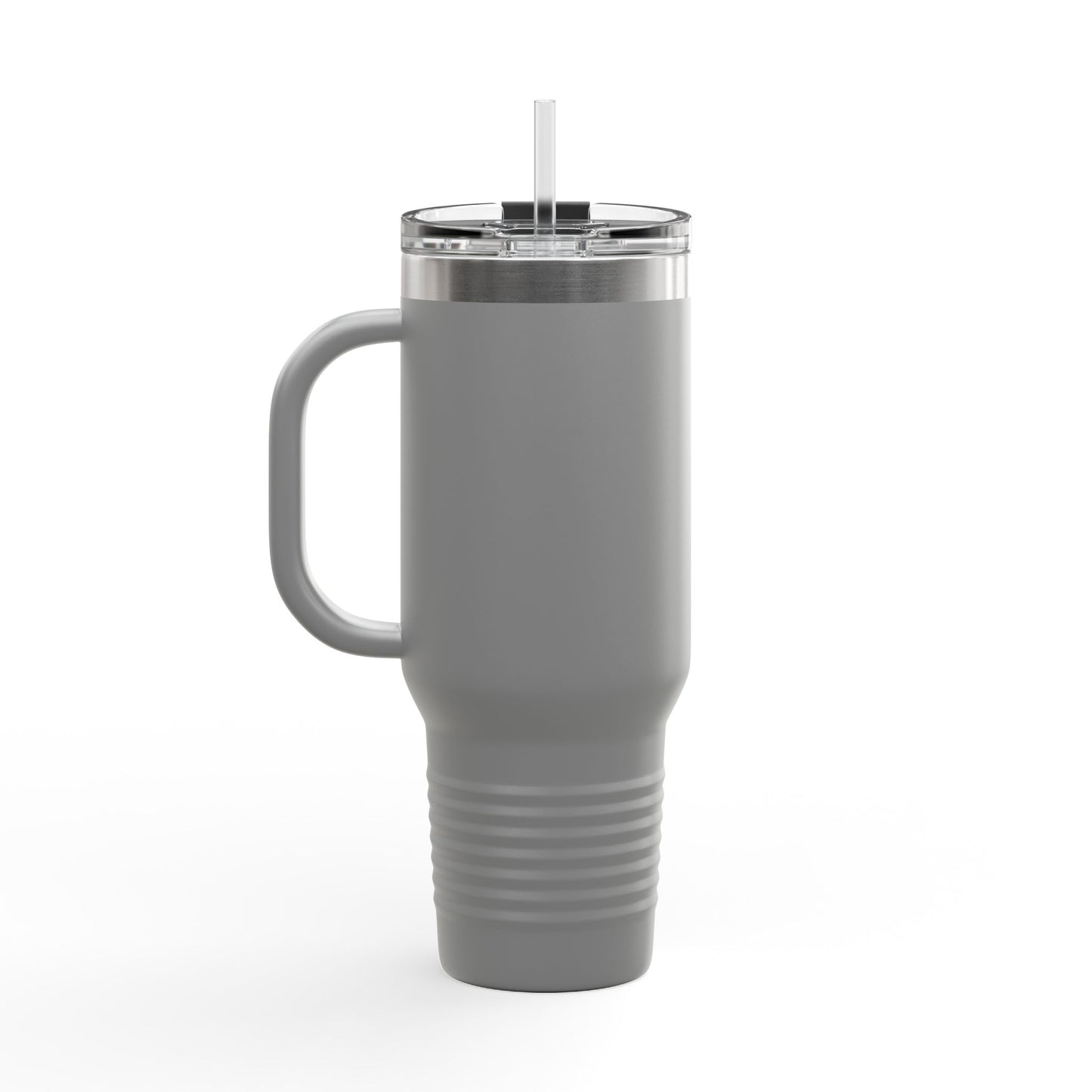 40oz Insulated Travel Mug — 'This Is Fine' Fire Dog Cartoon Design
