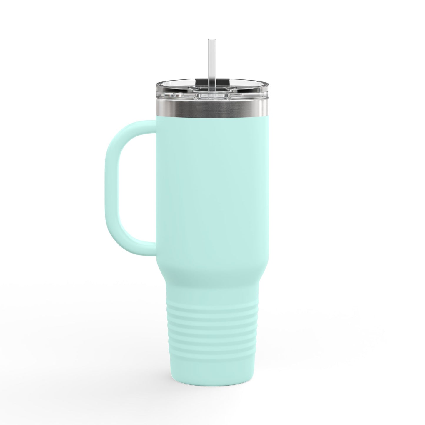 40oz Insulated Travel Mug — 'This Is Fine' Fire Dog Cartoon Design
