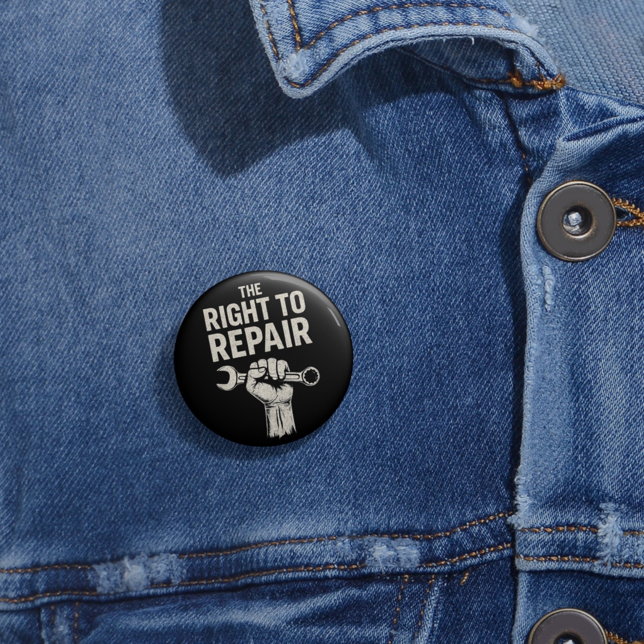 Right to Repair Pin Button