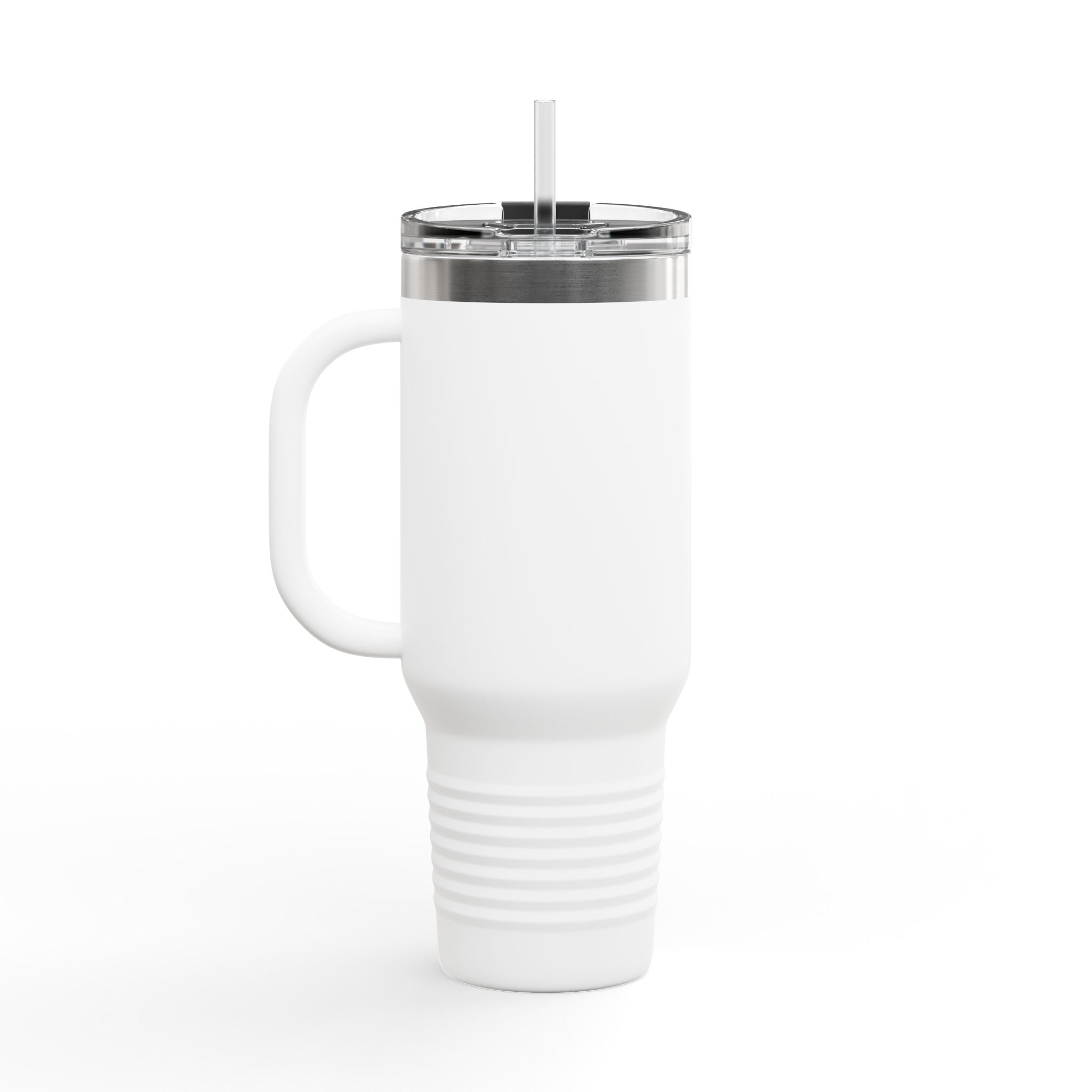 40oz Insulated Travel Mug — 'This Is Fine' Fire Dog Cartoon Design