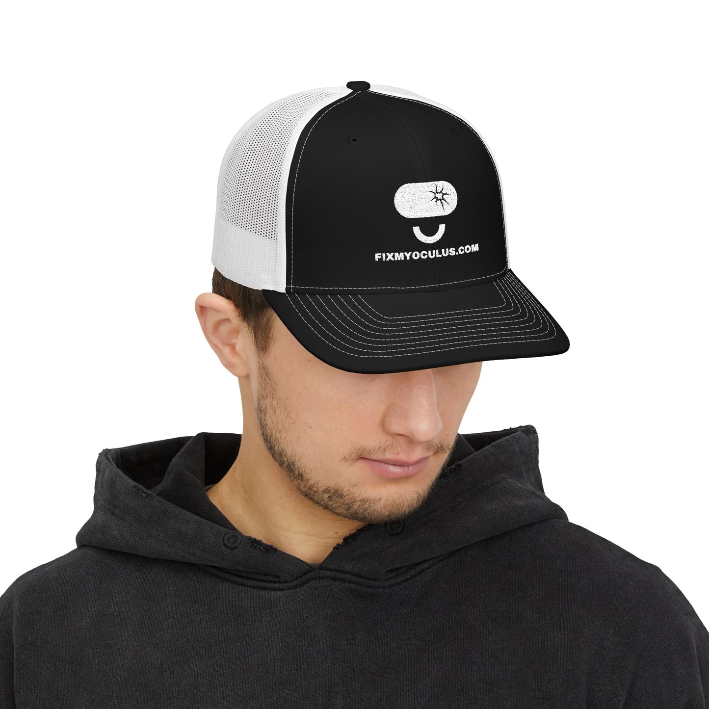 Trucker Cap with Funny Mushroom Logo – FixMyOculus.com Snapback