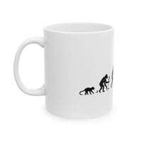 Evolution of VR Gamer 11oz Mug, Funny Ascent of Man Coffee Cup
