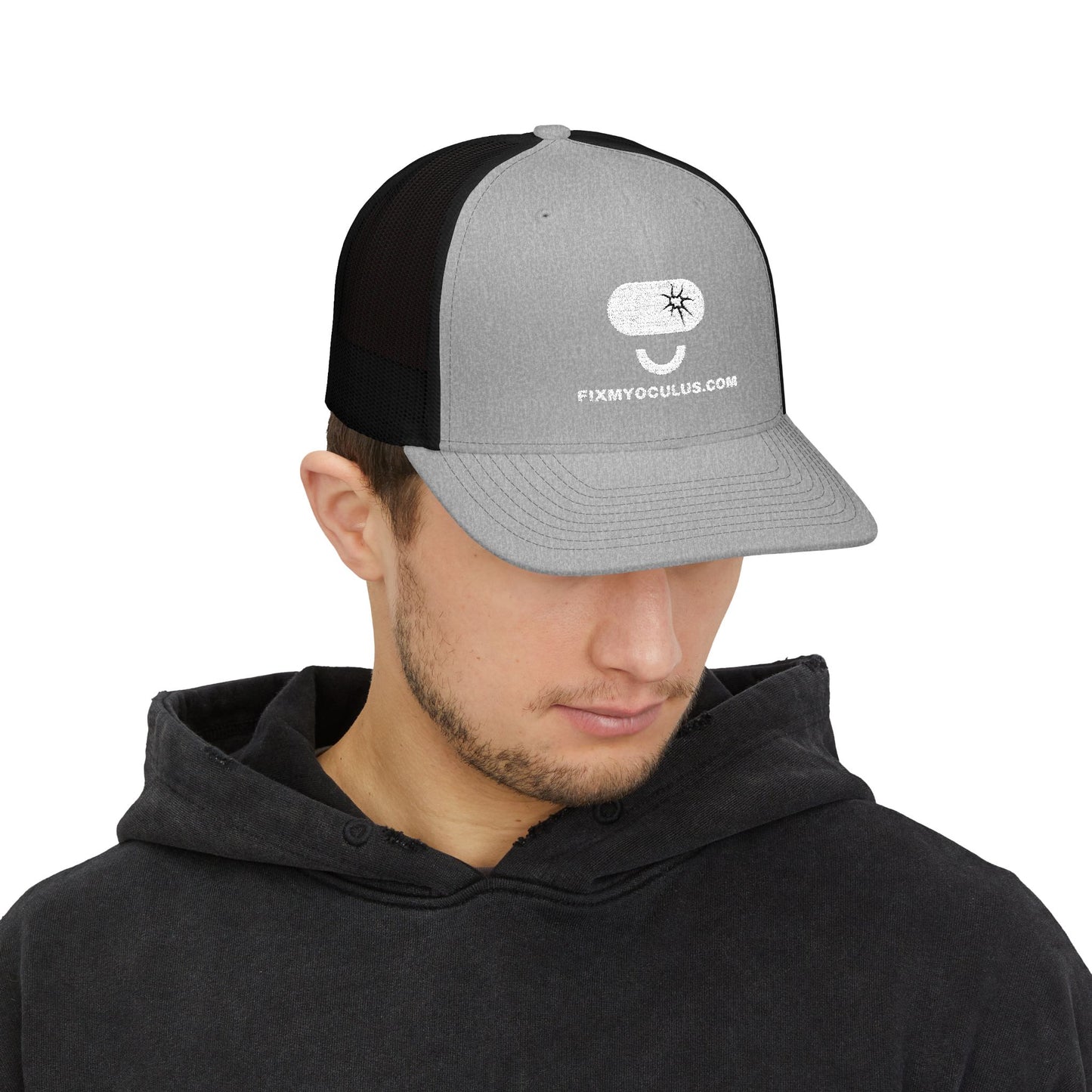 Trucker Cap with Funny Mushroom Logo – FixMyOculus.com Snapback