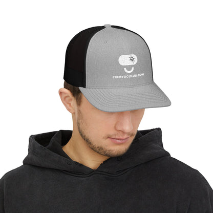 Trucker Cap with Funny Mushroom Logo – FixMyOculus.com Snapback