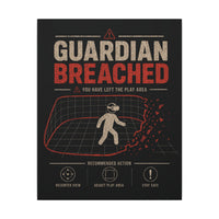 Guardian Breached Canvas Print, Funny Quest VR Play Area Wall Art