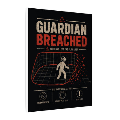 Guardian Breached Canvas Print, Funny Quest VR Play Area Wall Art
