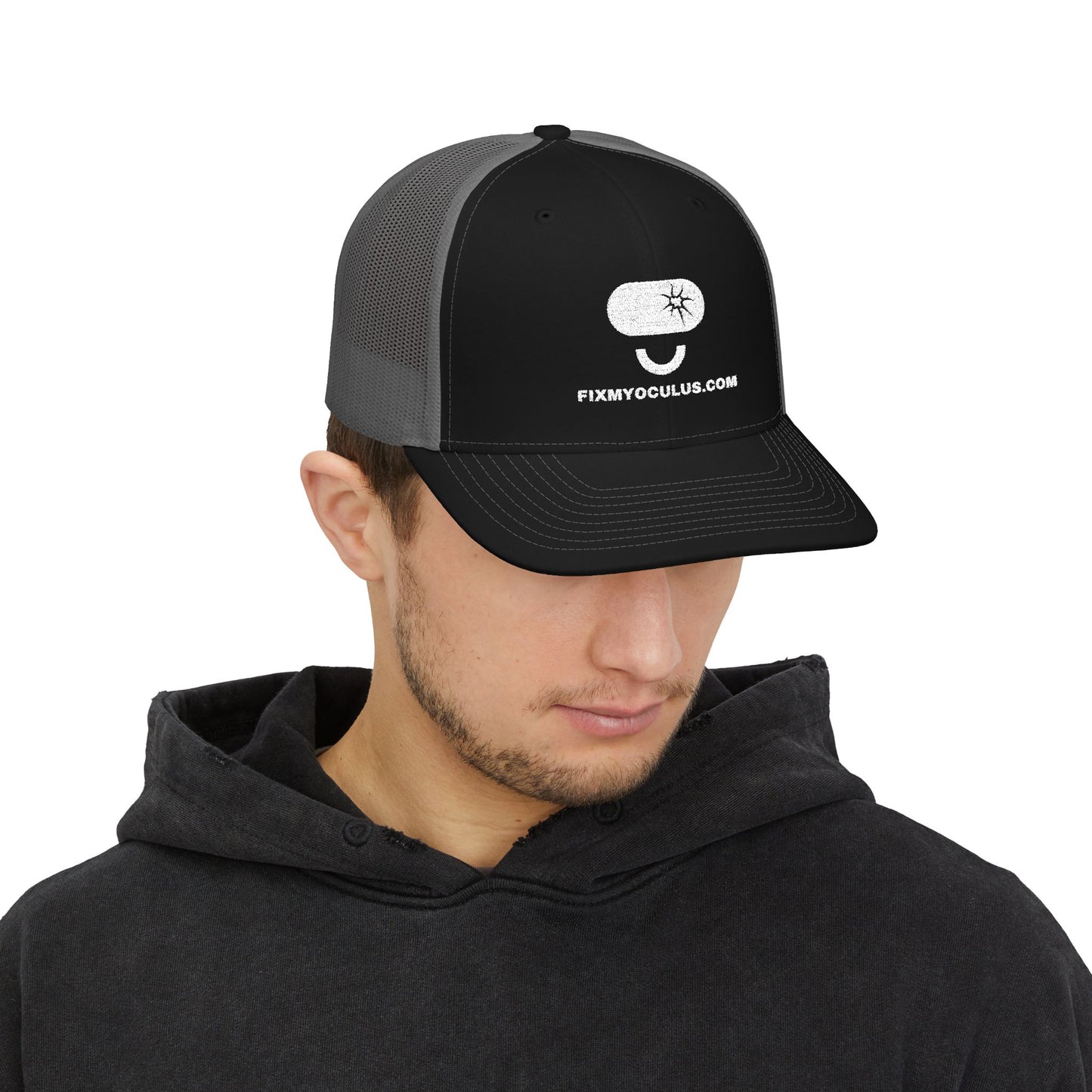 Trucker Cap with Funny Mushroom Logo – FixMyOculus.com Snapback