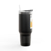 40oz Insulated Travel Mug — 'This Is Fine' Fire Dog Cartoon Design