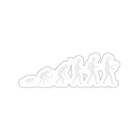 Evolution of VR Gamer Sticker, Funny Ascent of Man Decal