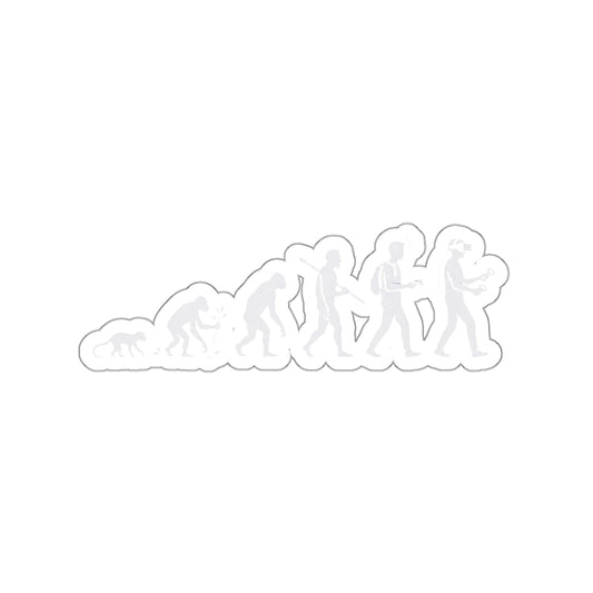 Evolution of VR Gamer Sticker, Funny Ascent of Man Decal