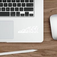 Evolution of VR Gamer Sticker, Funny Ascent of Man Decal