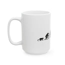 Evolution of VR Gamer 11oz Mug, Funny Ascent of Man Coffee Cup