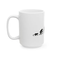 Evolution of VR Gamer 11oz Mug, Funny Ascent of Man Coffee Cup