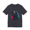 Synthwave Godzilla VR Tee, Retro Neon Dino Gamer Graphic Shirt