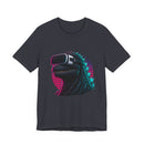 Synthwave Godzilla VR Tee, Retro Neon Dino Gamer Graphic Shirt