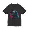 Synthwave Godzilla VR Tee, Retro Neon Dino Gamer Graphic Shirt
