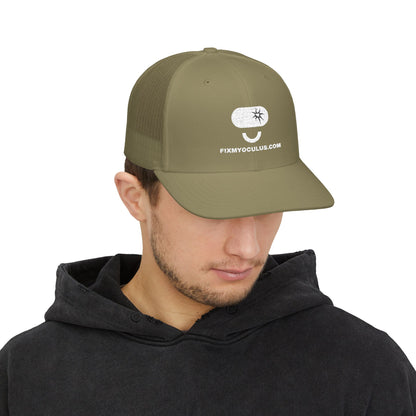 Trucker Cap with Funny Mushroom Logo – FixMyOculus.com Snapback