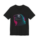 Synthwave Godzilla VR Tee, Retro Neon Dino Gamer Graphic Shirt