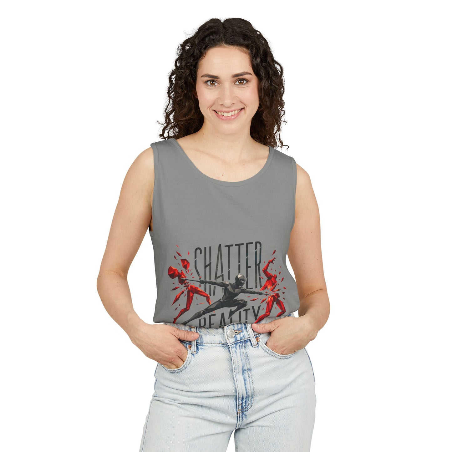 Copy of Fix My Oculus Bold Type Tank Top, Garment-Dyed Unisex Vest