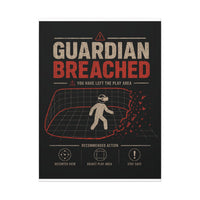 Guardian Breached Canvas Print, Funny Quest VR Play Area Wall Art