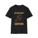 Joysticks Drift Survivor Unisex Softstyle T-Shirt - Perfect for Gamers