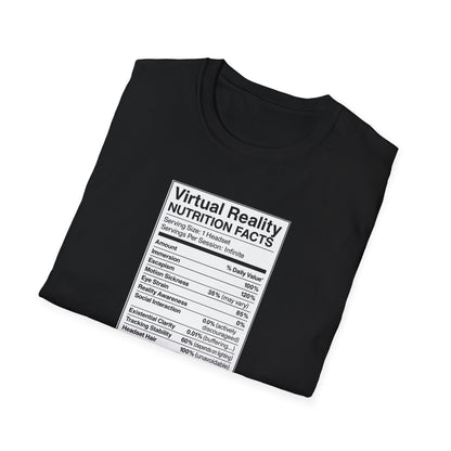 Virtual Reality Nutrition Facts T-Shirt