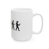 Evolution of VR Gamer 11oz Mug, Funny Ascent of Man Coffee Cup