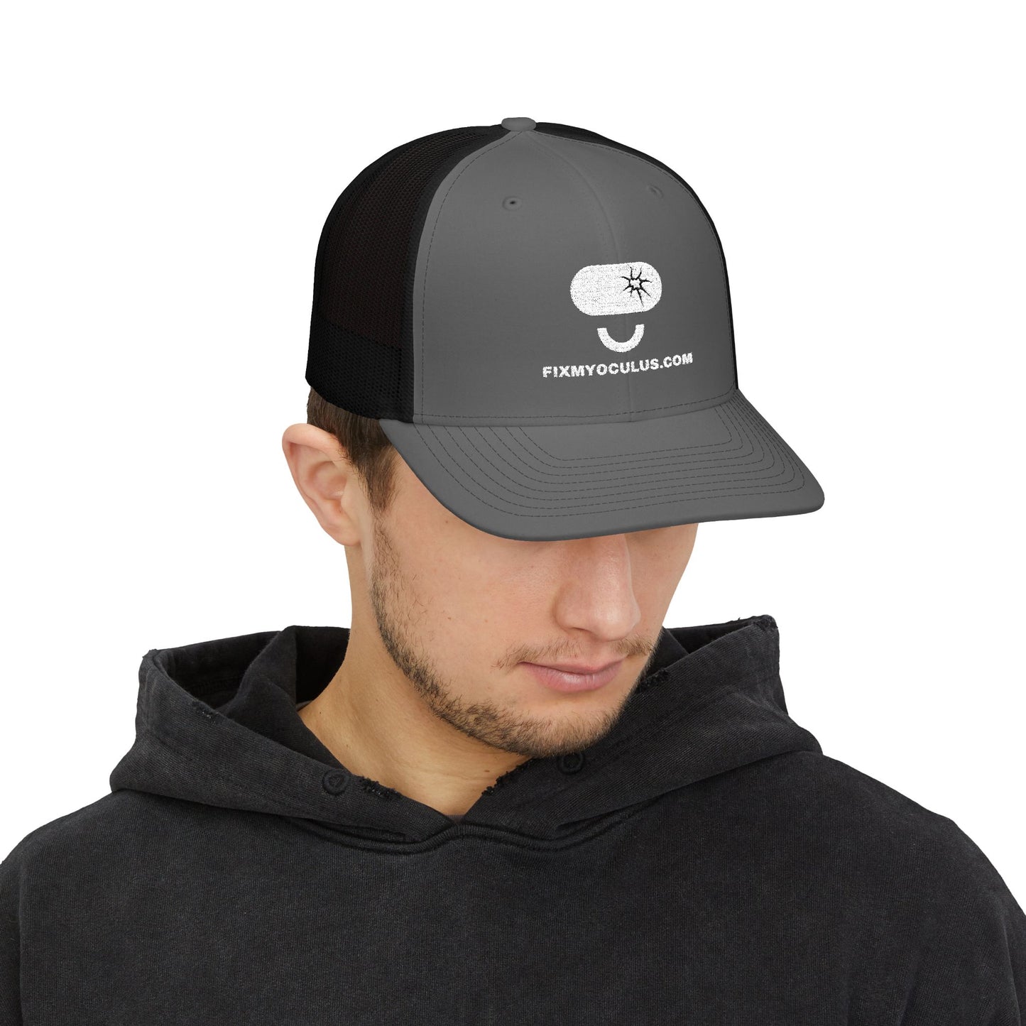 Trucker Cap with Funny Mushroom Logo – FixMyOculus.com Snapback