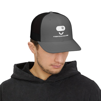 Trucker Cap with Funny Mushroom Logo – FixMyOculus.com Snapback
