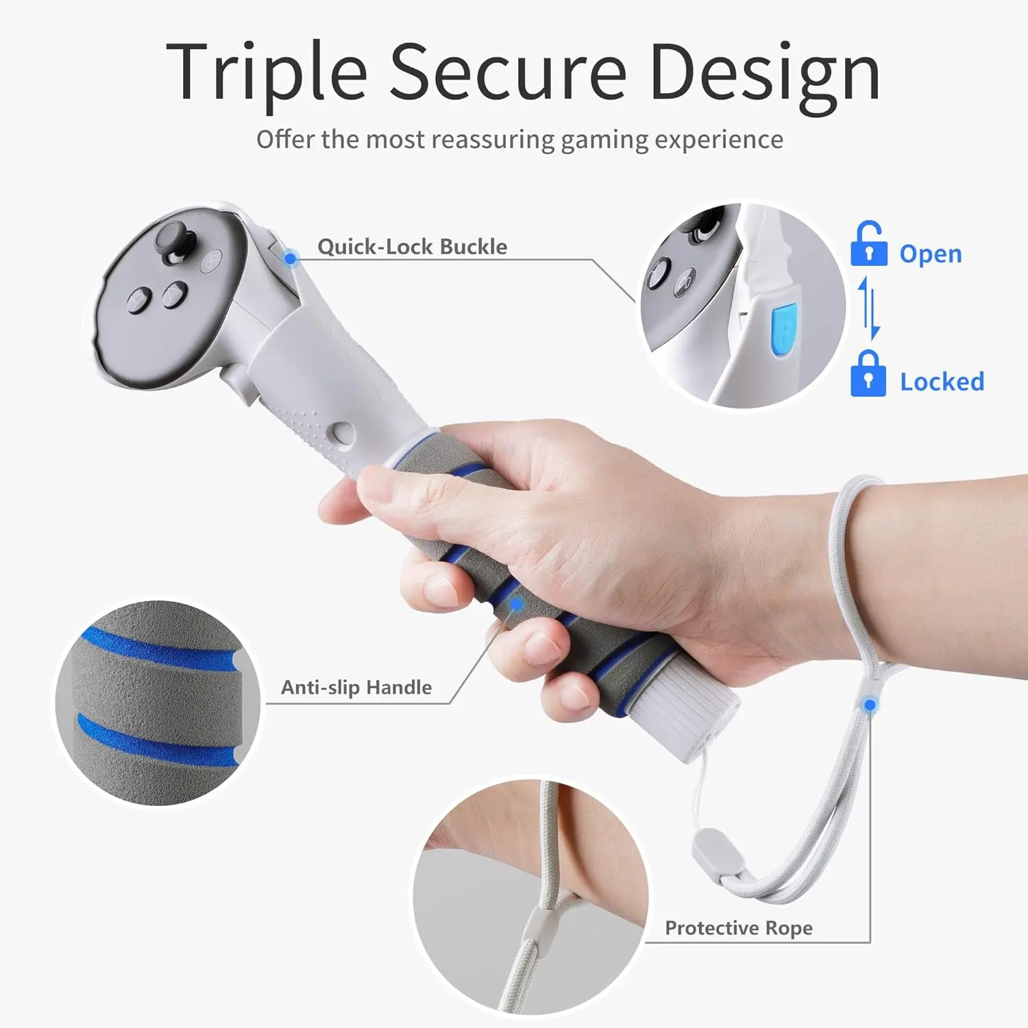 Nova Design Handle Attachments for Meta Quest 3 & 3S