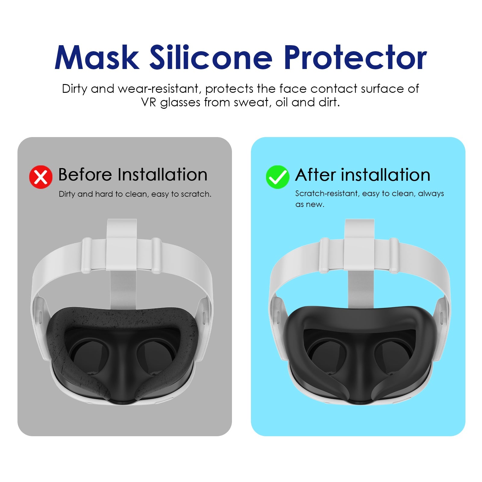 Nova Design Silicone Face Cover for Meta Quest 3