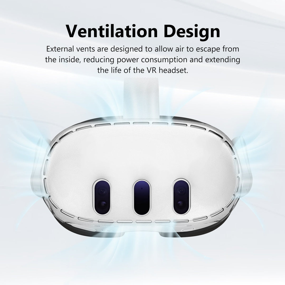 Nova Design Transparent VR Shell Protective Cover for Meta Quest 3
