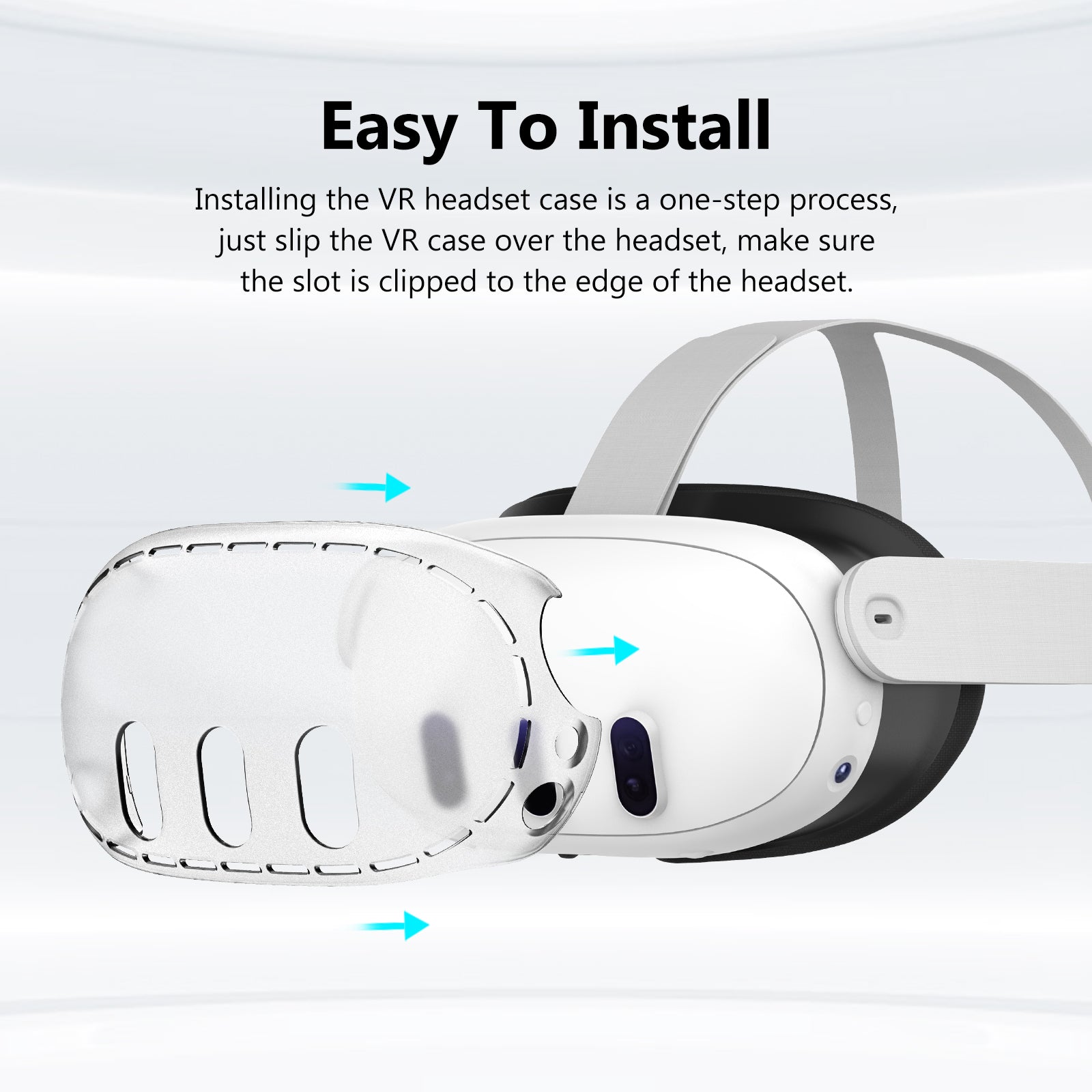 Nova Design Transparent VR Shell Protective Cover for Meta Quest 3