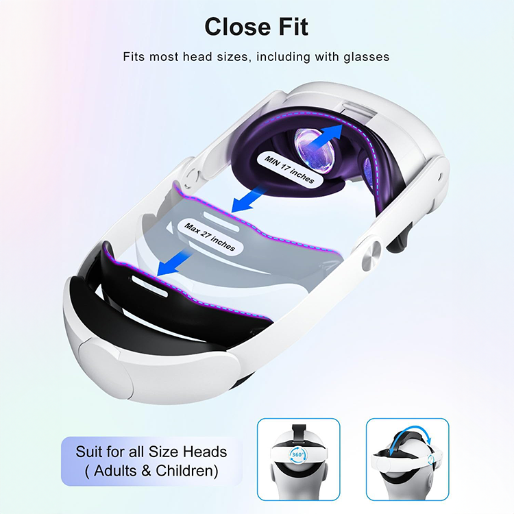 Nova Design Comfort Head Strap for Meta Quest 3 & 3S