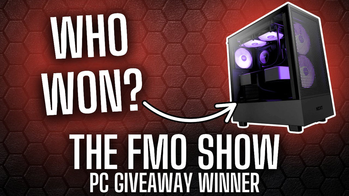 Gaming PC giveaway winner announcement banner