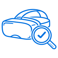 Free diagnostic magnifier icon
