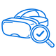 Free diagnostic magnifier icon