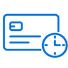 When do I pay card and clock icon